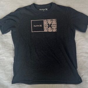 Hurley Kids M Charcoal Palm Graphic Tee